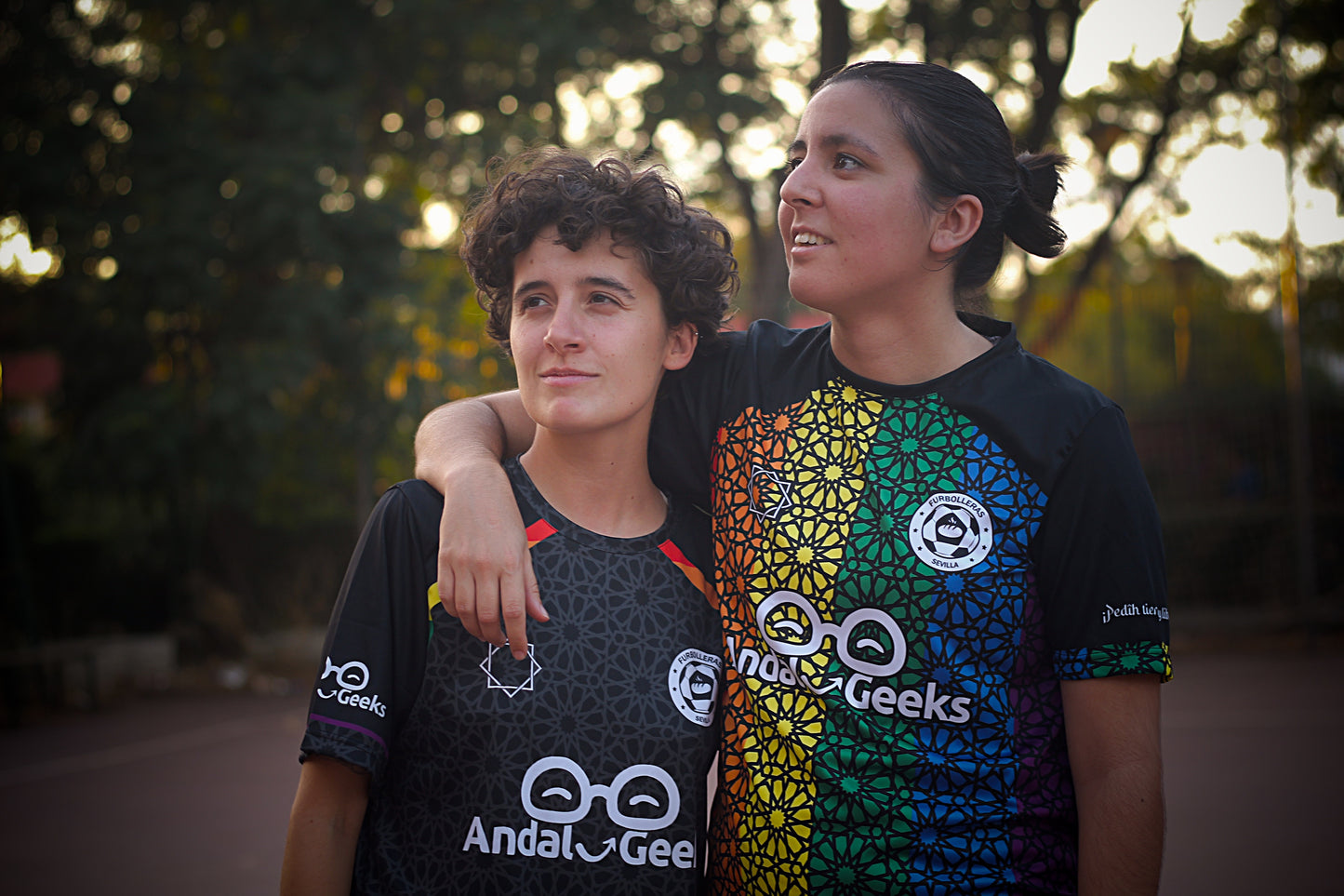 SEGUNDA CAMISETA FURBOLLERAS NEGRA ANDALUGUEEKS